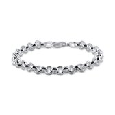 Silventi 9SIL-23015 Zilveren Armband Jasseron - 18,5cm - 6mm - 925 - Zilver