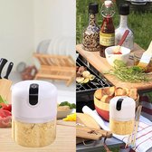 Viatel Nourriture /250Ml Portable électrique Mini ail hachoir hachoir USB hachoir à viande broyeur pour ail chili légumes noix