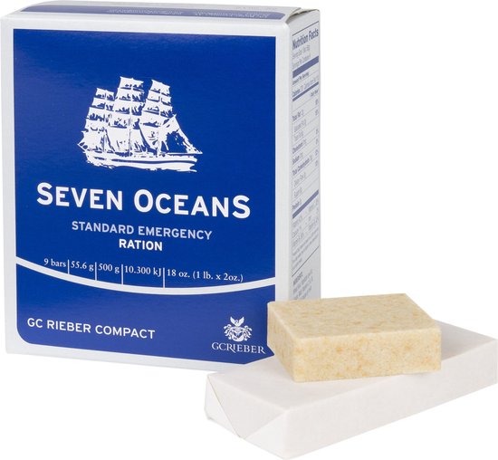 SEVEN OCEANS - THE ORIGINAL Noodpakket 4 Dozen - Noodvoeding - Survival Voeding [4 x 500g] + extra vitaminen Energierijke outdoor noodrantsoenen I Prepper en Survival voeding - 2500 Calorieën - Extreem lang houdbare noodvoorraad van Seven — afbeelding 5