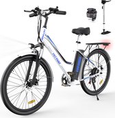 HITWAY Elektrische fiets - Ebike - 26 inch - 36 V/11,2 Ah - tot 35-90 km - 7 versnellingen