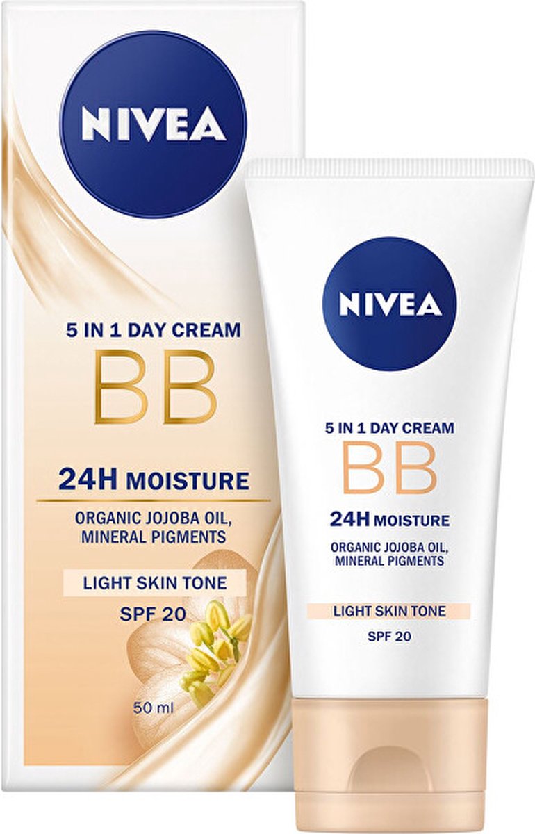Bol.com Nivea - BB Cream SPF 15 Moisturizer 5in1 beautifying Beauty Moisturizing Cream 5 in 1 50 ml - aanbieding