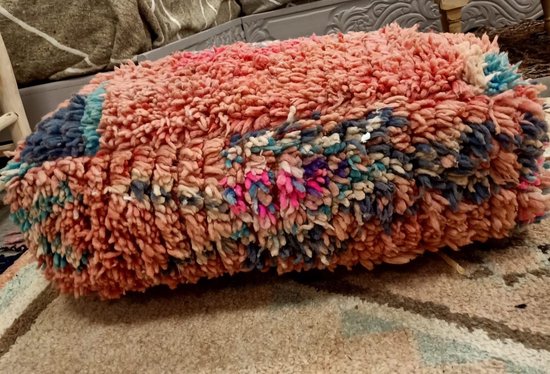 casamia Pouf 55 o. 45 cm gebreide kruk zitpoef vloerkussen voor binnen maat ø 45 cm, kleur groen