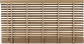 Woonexpress Houten Jaloezie Naturel - 160x180 cm (BxH) - Raamdecoratie - Lamelbreedte 50 mm - inc. Bedieningskoord en Draaistang - Eenvoudig op maat maken en monteren