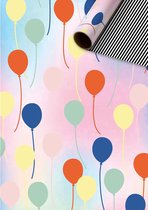 2 rollen Cadeaupapier - Ballon - 70x200 cm - Kinder verjaardag - Feest