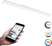 EGLO connect.z Turcona-Z Smart Plafonnier - 120 cm - Wit - Lumière RGB & blanche réglable - Dimmable - Zigbee
