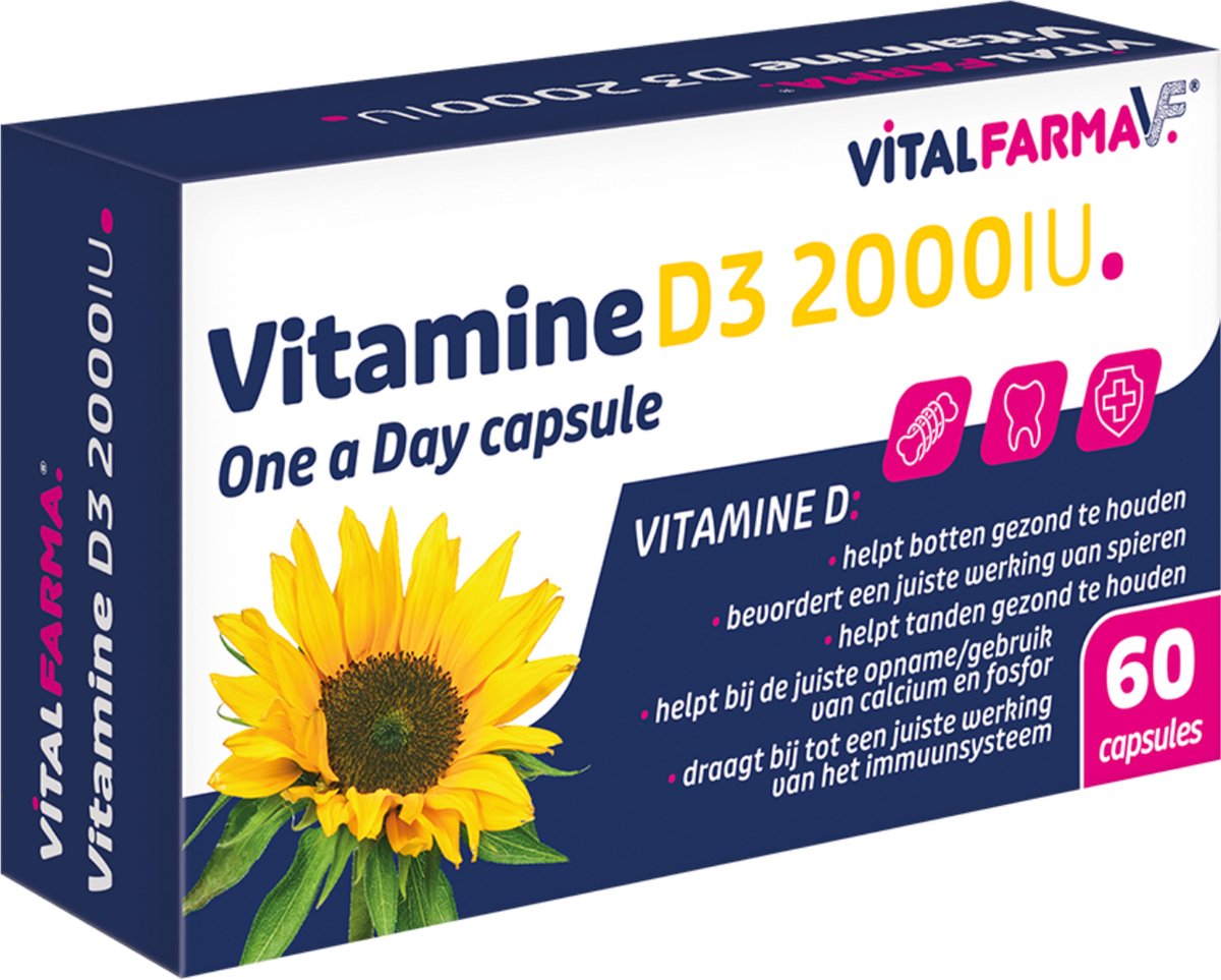 VitalFarma Vitamine D3 2000 IU