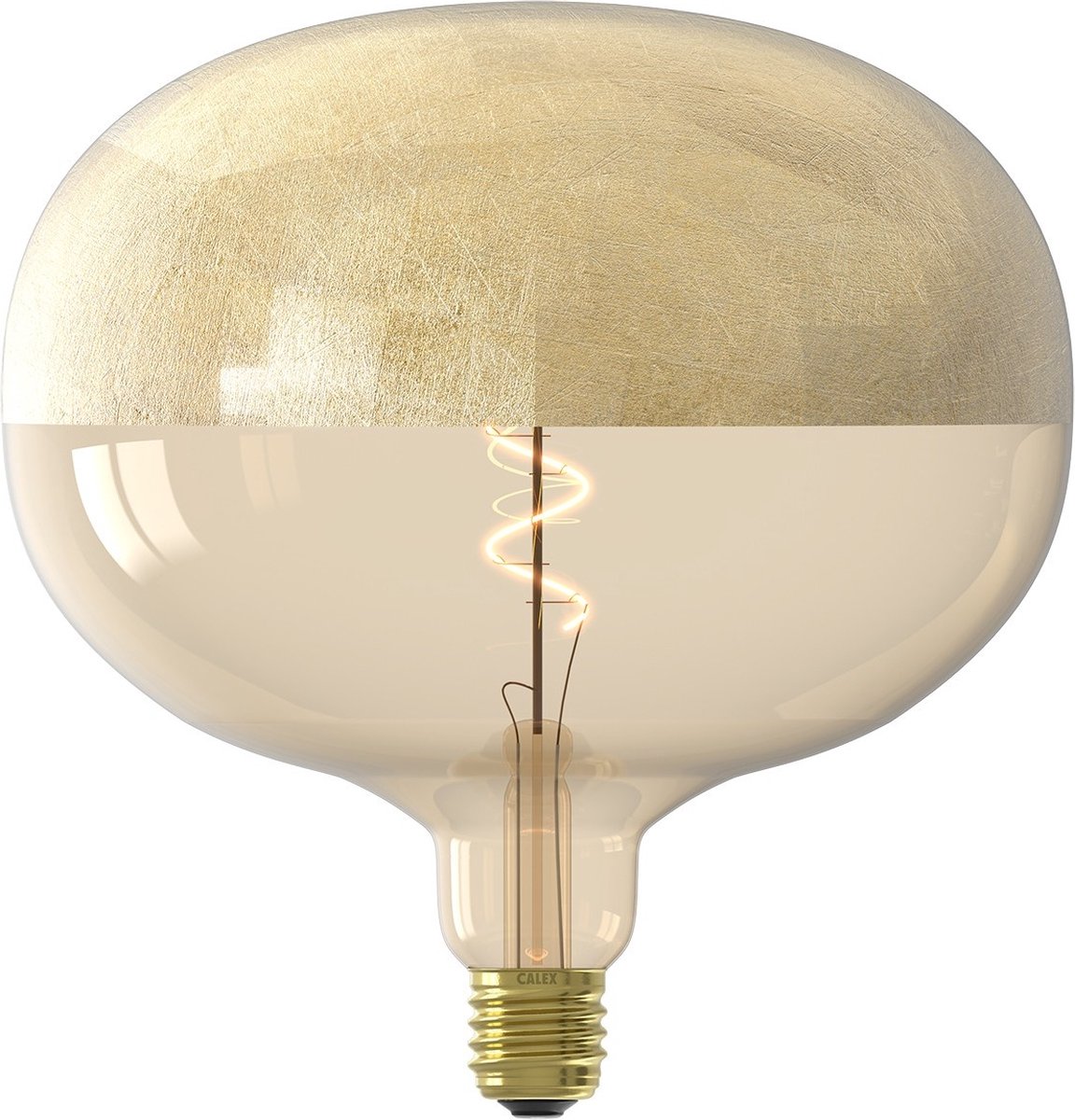 Calex Boden XXL Goud Spiraal - E27 - 100 Lumen – Goud