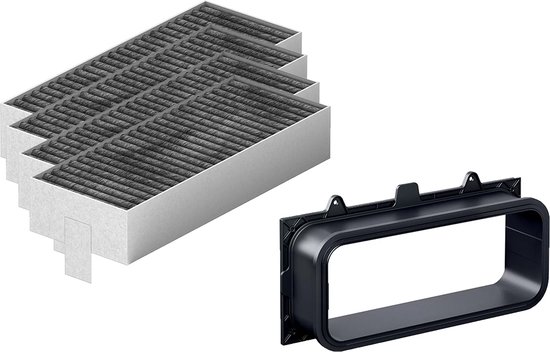 AllSpares CleanAir Plus Koolstoffilter geschikt voor Bosch Siemens Neff Gaggenau Constructa 11033934, 11017314