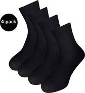 WeirdoSox heren sokken - 4-pack - Naadloos - Zwart - Maat 39-42