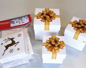 Geschenkdoosjes - Kraft geschenkdoosjes - Set van 6