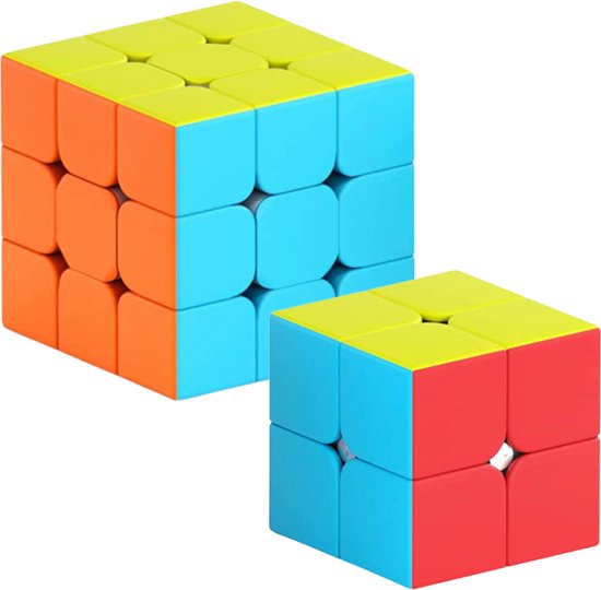 Fabula Speed Cube Set 2x2, 3x3 - Kubus - Magic Cube - Cube - Breinbreker voor Volwassenen en Kinderen