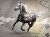 Fotobehangkoning - Behang - Vliesbehang - Fotobehang - Escape into dreams - Paard - 200 x 154 cm