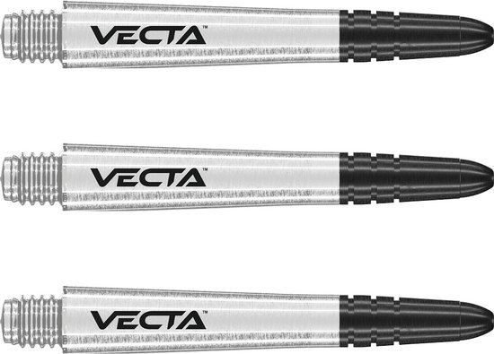 Tiges De Fléchettes WINMAU Vecta Noir & Or - Stabilité Aérodynamique, 3 Tiges Par Pack (34mm, 37mm Ou 40mm)