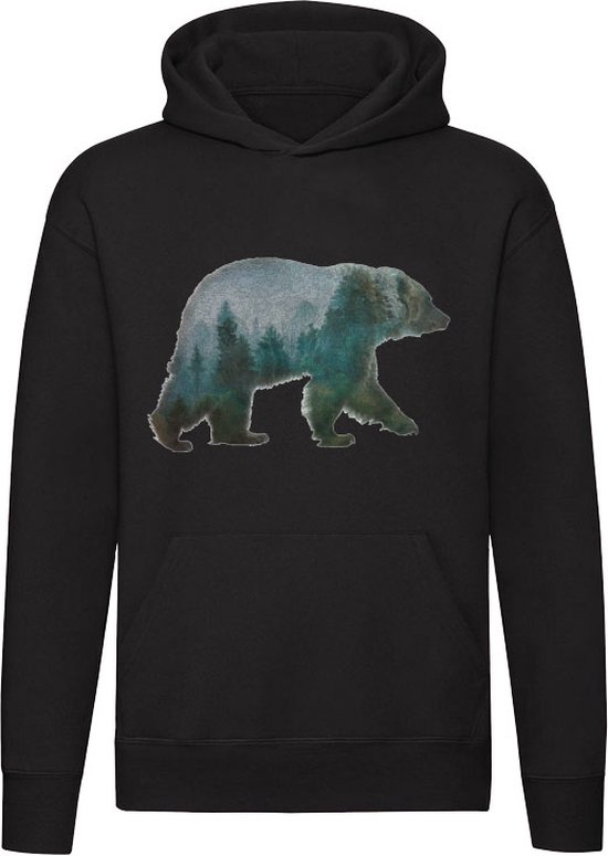 Neverless® Hoodie Heren Print Polygon Beer Natuur Outdoor Hoodie Fashion Streetstyle, Beer Lineart Polygoon 1 Navy, L Neverless® Hoodie Heren Print Polygon Beer Natuur Outdoor Hoodie Fashion Streetstyle, Beer Lineart Polygoon 1 Navy, L