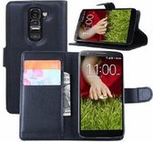 LG G2 Mini Hoesje Met Pasjeshouder Bookcase Zwart