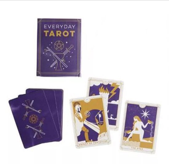 Thumbnail van een extra afbeelding van het spel Tarot Kaarten -  Tarot Deck - Mini Tarot Deck - Dagelijks gebruik - Kaartlezen - Kaart leggen - Waarzeggerij