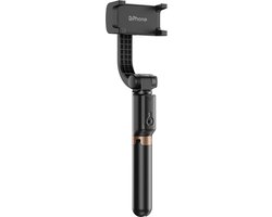 DrPhone APEX - APL-D6 Selfiestick Gimbal voor IOS / Android telefoon - Zwart – Handheld – 360 graden nekrotatie – stabilisator voor o.a iPhone en Samsung