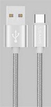Usams U-Knit Standaard USB naar USB-C Kabel (200cm) - Grijs