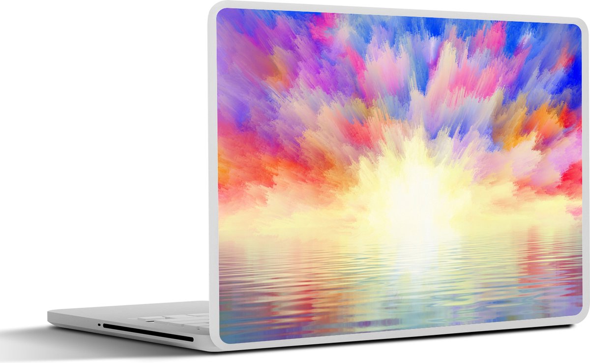 Laptop sticker - 17.3 inch - Lucht - Kleuren - Zomer - 40x30cm - Laptopstickers - Laptop skin - Cover