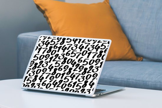 Sticker ordinateur portable - 13,3 pouces - Chiffres - Vintage - Chiffres - Motifs
