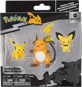 Pokémon Evolution Multi Set - Pichu, Pikachu en Raichu