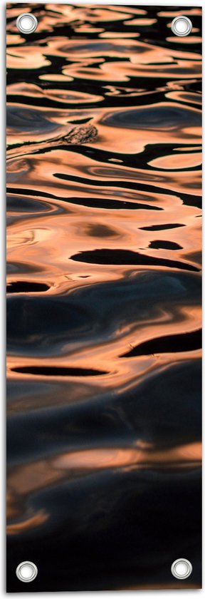 WallClassics - Tuinposter – Kalm en Rustig Water - 20x60 cm Foto op Tuinposter  (wanddecoratie voor buiten en binnen)