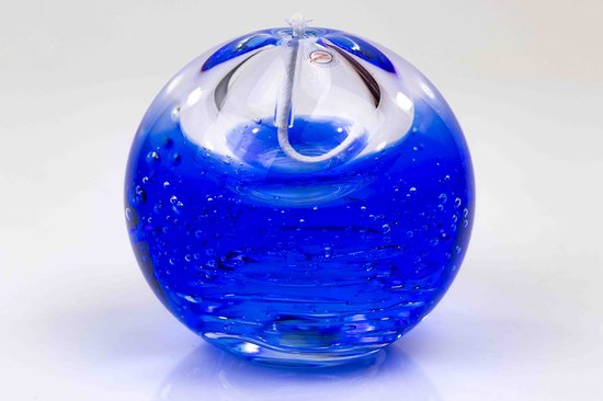 Olielamp lont - Olielamp glas - Olielamp binnen - Olielampjes voor op tafel - Oceaan Blauw van Gusta — afbeelding 3