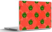 Laptop sticker - 15.6 inch - Meloen - Patronen - Kawaii - 36x27,5cm - Laptopstickers - Laptop skin - Cover