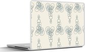 Laptop sticker - 10.1 inch - Cirkel - Patronen - Abstract - 25x18cm - Laptopstickers - Laptop skin - Cover
