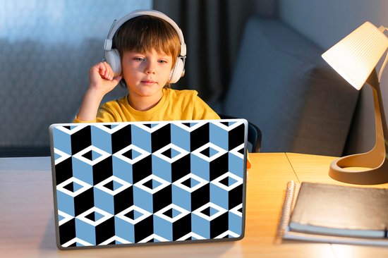 Sticker pour ordinateur portable - 14 pouces - Blocs - Motifs - 3D - 32x5x23x5cm - Autocollants pour ordinateur portable - Skin pour ordinateur portable - Housse