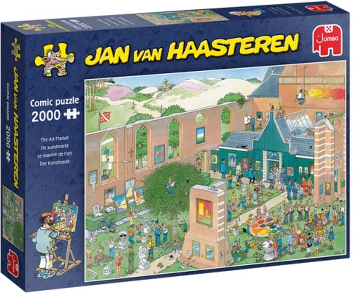 Jan van Haasteren De Kunstmarkt puzzel - 2000 stukjes