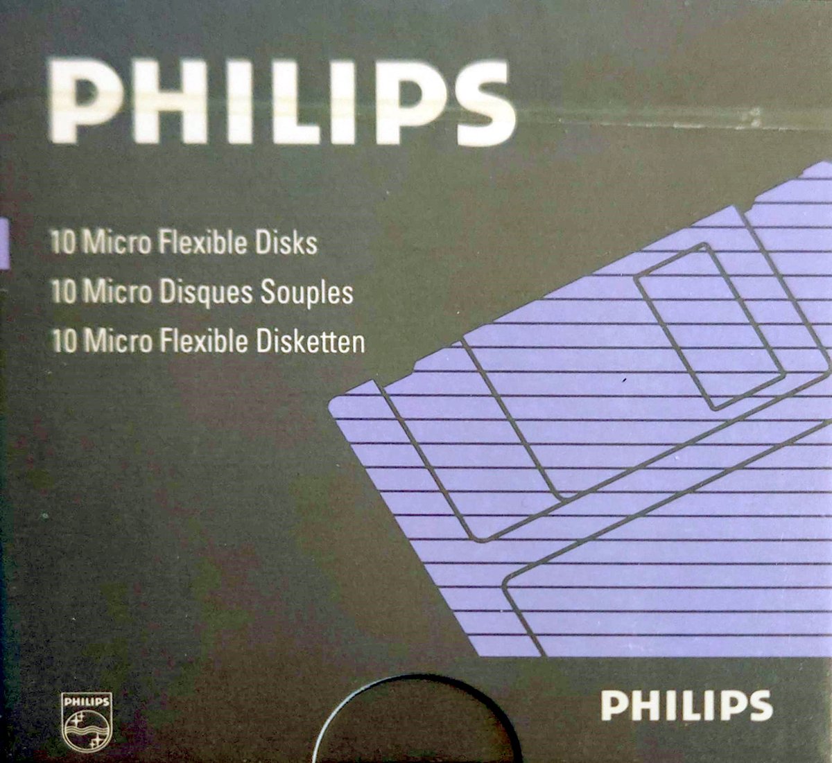 10 x Philips Micro Flexible Disks (Diskettes)