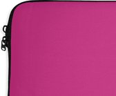 Laptophoes 13 inch - Fuchsia - Neon - Kleuren - Laptop sleeve - Binnenmaat 32x22,5 cm - Zwarte achterkant - Back to school spullen - Schoolspullen jongens en meisjes middelbare school - Macbook air hoes - Chromebook sleeve