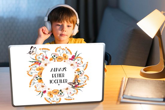 Sticker ordinateur portable - 15,6 pouces - Citations - Always mieux ensemble - Proverbes