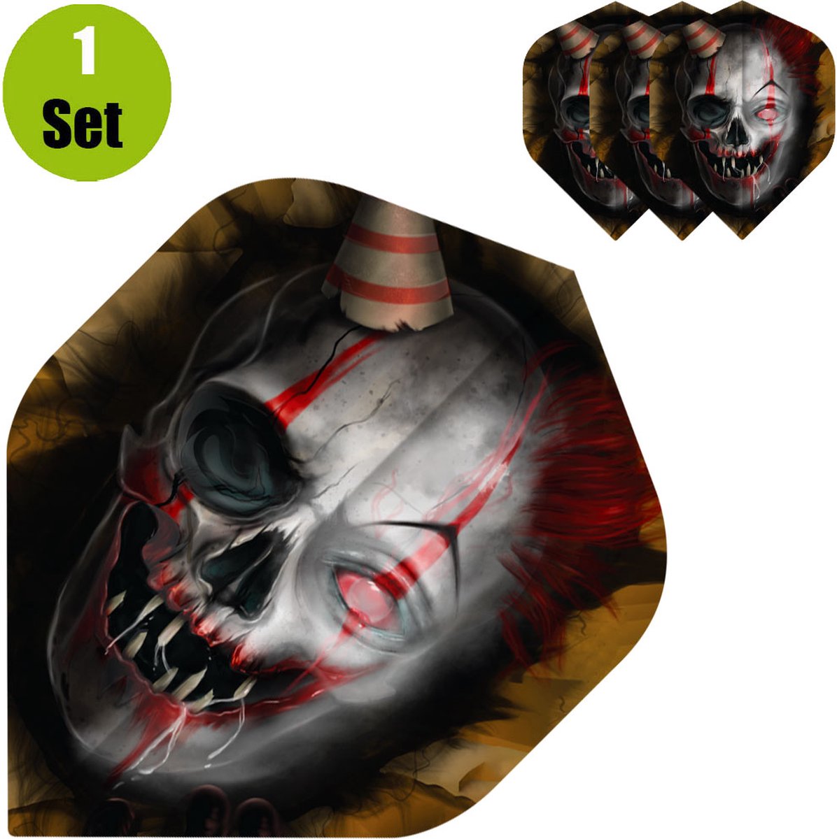 Horror Show Dartflights - Killer Clown