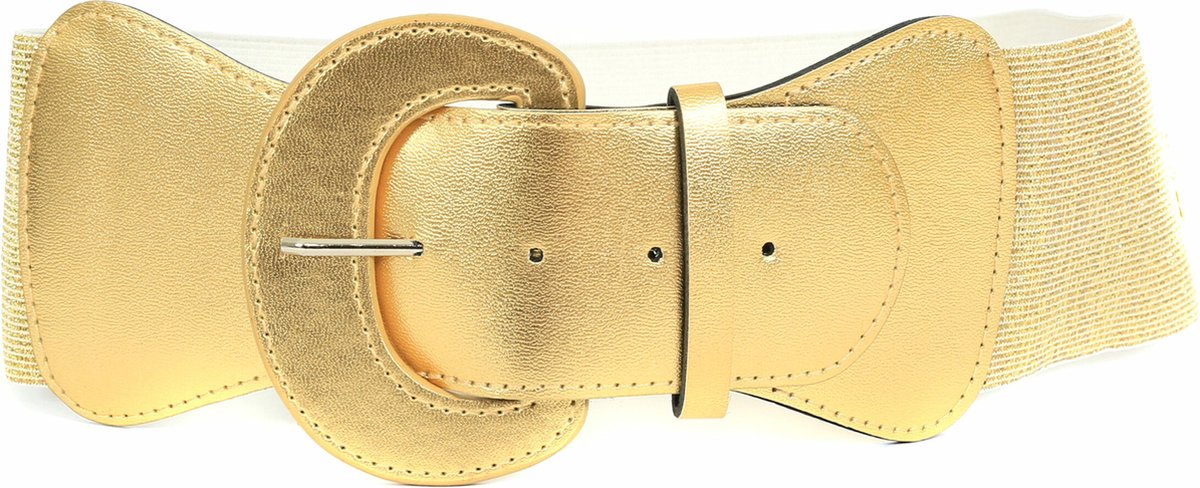 Stretchriem goud