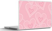 Sticker ordinateur portable - 11,6 pouces - Hartjes - Motifs - Rose