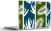 Laptop sticker - 15.6 inch - Bladeren - Tropisch - Design - Hawaii - 36x27,5cm - Laptopstickers - Laptop skin - Cover