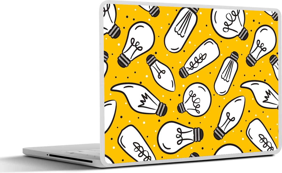 Laptop sticker - 17.3 inch - Cartoon - Lampen - Patronen - 40x30cm - Laptopstickers - Laptop skin - Cover