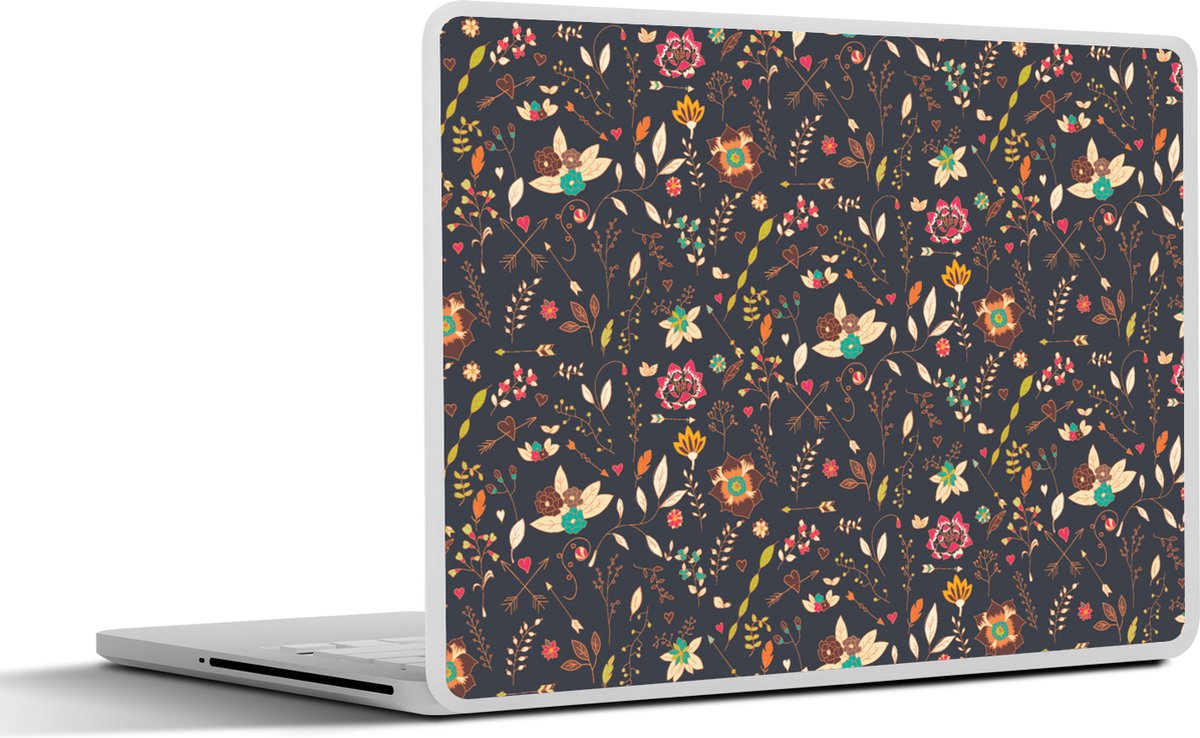 Autocollant Laptop 15.6" 38.1 Cm - Skin Protection Motif Floral Aquarelle, Fleurs Cerisier, Plage, Feuilles Abstraites - Réutilisable