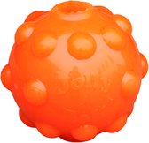 Jolly Pets Jolly Jumper Ball – Oersterke stuiterbal voor honden – Hondenspeelgoed – Ook te gebruiken als traktatiebal – TPR rubber – Oranje – 7.5 cm