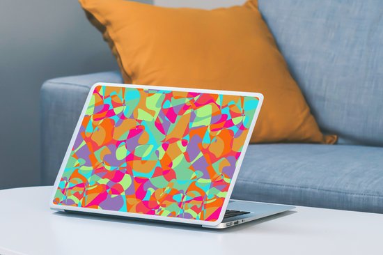Sticker pour ordinateur portable - 14 pouces - Lampe à lave - Arc-en-ciel - Motifs - Hippie - 32x5x23x5cm - Autocollants pour ordinateur portable - Skin pour ordinateur portable - Housse