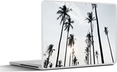 Laptop sticker - 13.3 inch - Palmbomen - Zomer - Tropisch - 31x22,5cm - Laptopstickers - Laptop skin - Cover