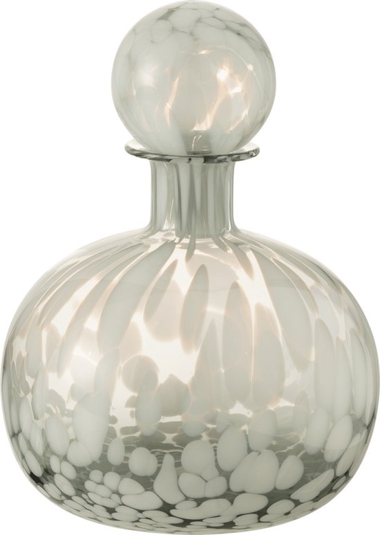 J-Line Bouteille Decorative Verre Or Small