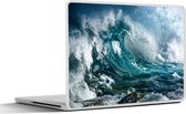 Laptop sticker - 10.1 inch - Oceaan - Golf - Water - 25x18cm - Laptopstickers - Laptop skin - Cover