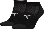 Puma Sport Cushioned Sneaker (2-pack) - enkelsokken - zwart - Maat: 35-38