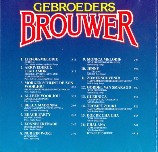 GEBROEDERS BROUWER - Gebroeders Brouwer