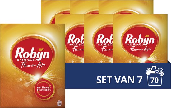 Robijn Specials Fleur & Fijn Waspoeder - 7 x 10 wasbeurten - Voordeelverpakking