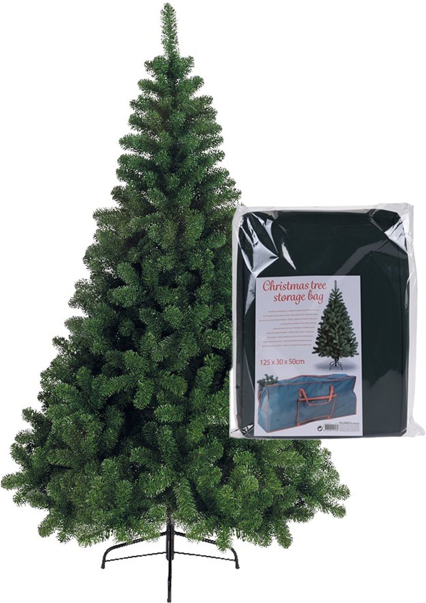 Bellatio Decorations kerstboom H150 cm - met opbergtas 125 cm