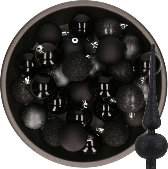 Kerstversiering- goud - kerstballen, ornamenten, slingers- kunststof